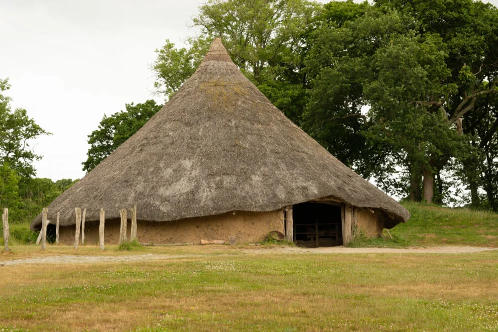 a recreation of an ancient roundhouse